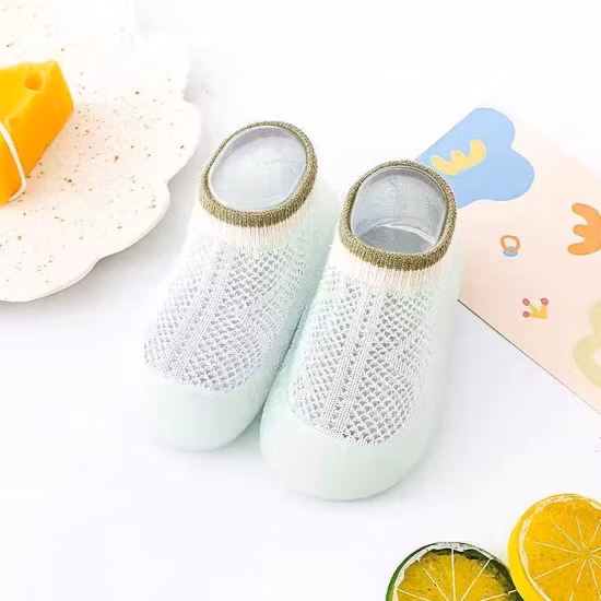 2023 New Design Summer Soft Breathable Shoelace Baby Indoor Sock Shoes Gift Kids Indoor Sandals