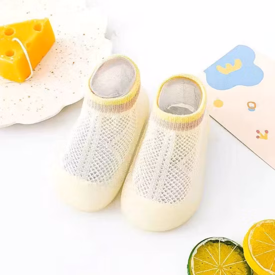 2023 New Design Summer Soft Breathable Shoelace Baby Indoor Sock Shoes Gift Kids Indoor Sandals